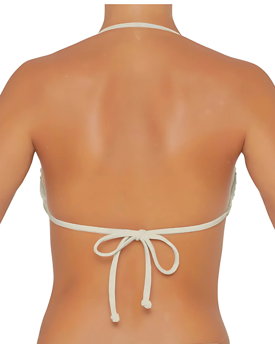 Lina Adjustable Cup Bikini Top – Shiny Ivory