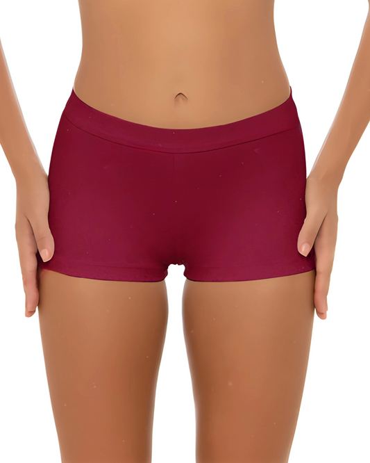 Maddie Boyshorts Cut Bottom – Shiny Magenta